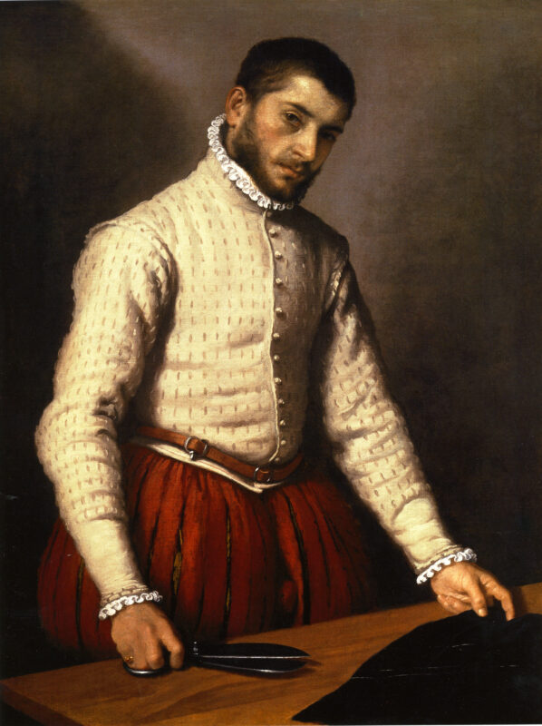 Il sarto (1565-1570) è una delle opere più enigmatiche del ritrattista bergamasco, oggi conservata alla National Gallery di Londra