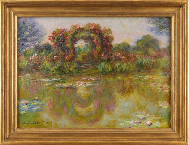 Claude Monet's Bassin aux nymphéas, les rosiers, 1913 Courtesy of China Guardian