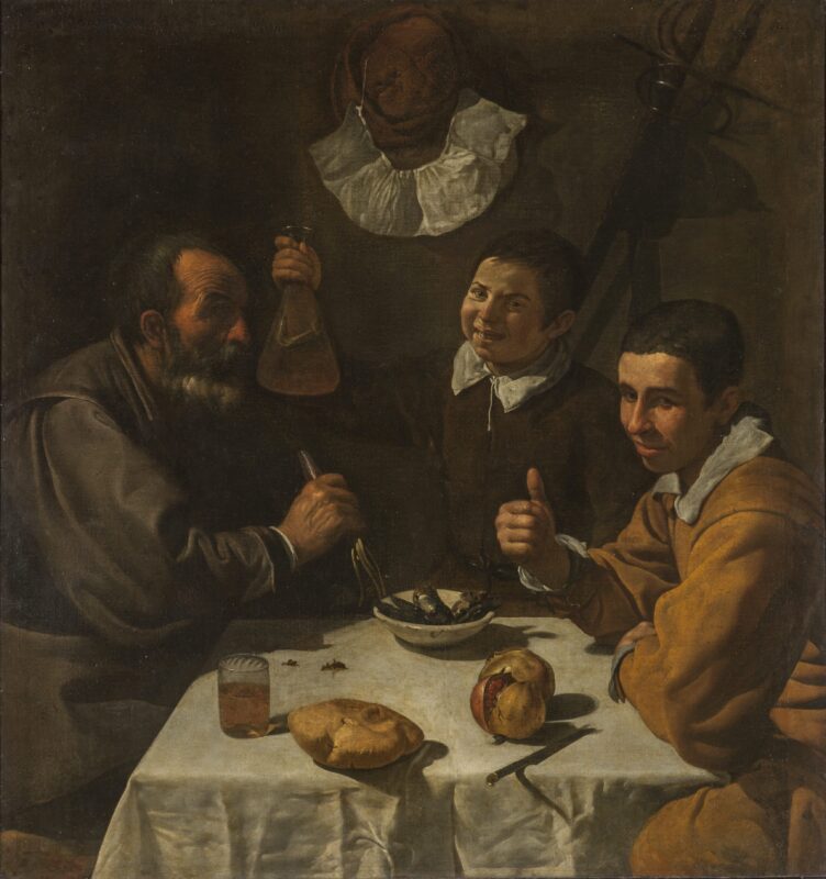 Diego Velázquez Il Pranzo 1616 - 1617 olio su tela, cm 108,5 x 102 San Pietroburgo, Museo Ermitage, Photograph © The State Hermitage Museum, 2021