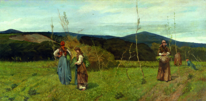 Giovanni Fattori, Le macchiaiole, 1866 olio su tela, Collezione privata. Credito fotografico: Società di Belle Arti