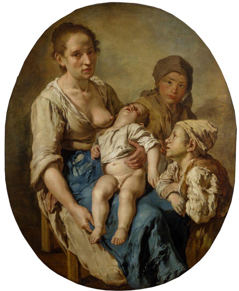 26. Giacomo Ceruti, detto Pitocchetto, Madre con i figli, collezione privata