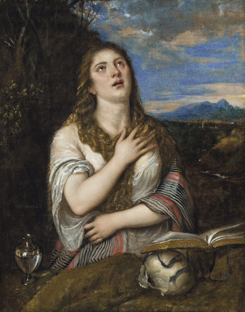 5.Tiziano Vecellio, Maddalena penitente. Collezione privata