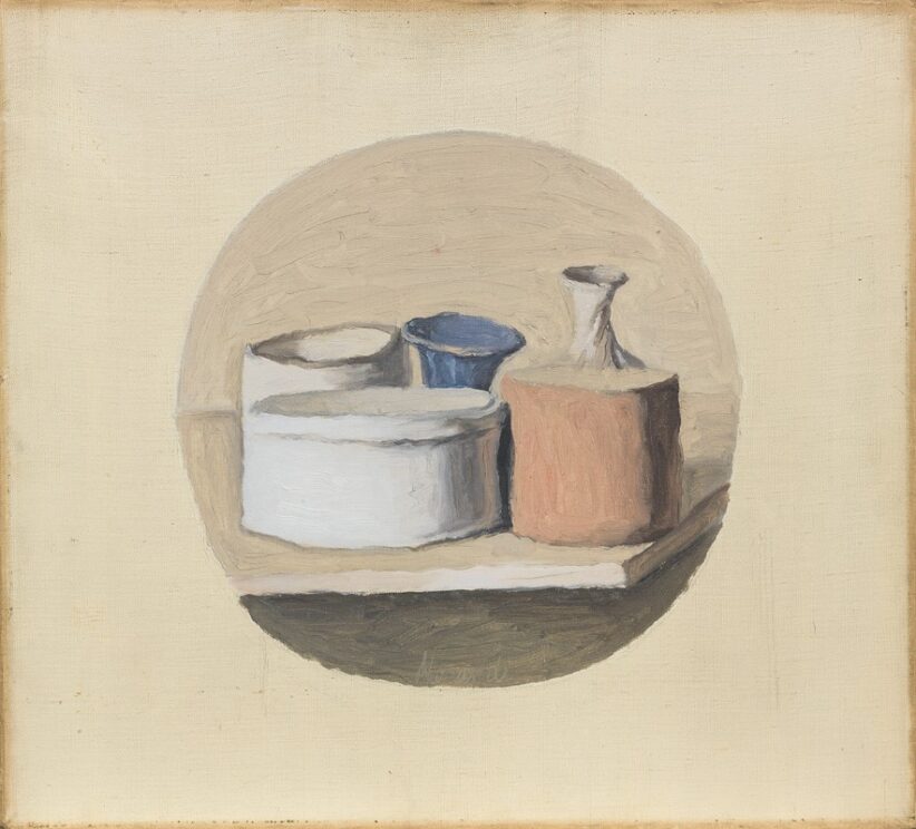 Giorgio Morandi, Natura morta, 1952, Olio su tela cm. 40x45, valutato 800.000-1.200.000 euro, aggiudicato a 1.400.000,00 euro, (con diritti 1.695.249,92 euro).