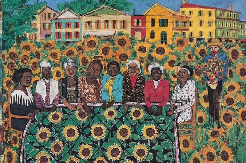 The Sunflower Quilting Bee at Arles (1996) © Faith Ringgold / Artists Rights Society (ARS), New York - Courtesy ACA Galleries, New York