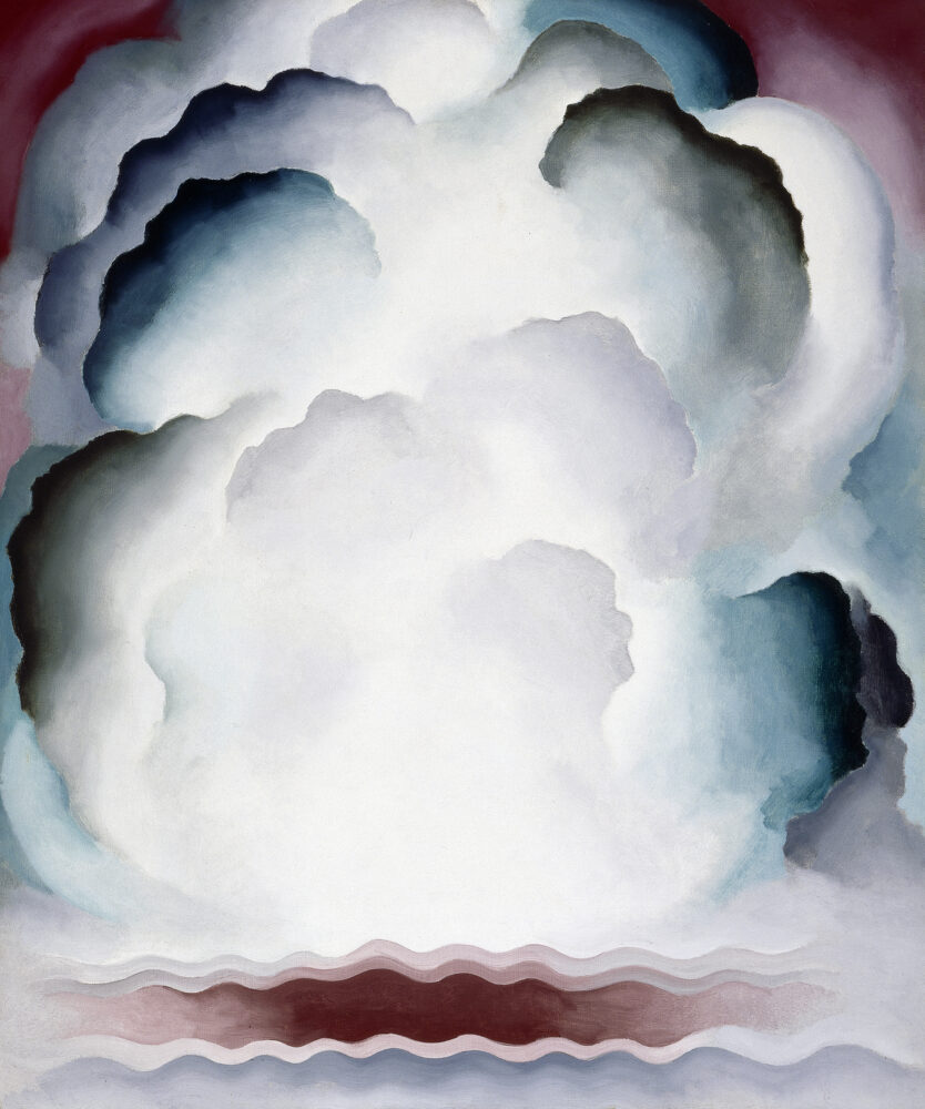 GEORGIA O’KEEFFE, ABSTRACTION - ALEXIUS, 1928, Oil on canvas, 91.4 x 76.2 cm. Regula and Beat Curti © Georgia O’Keeffe Museum / 2021, ProLitteris, Zurich. Photo: Courtesy of the Georgia O'Keeffe Museum