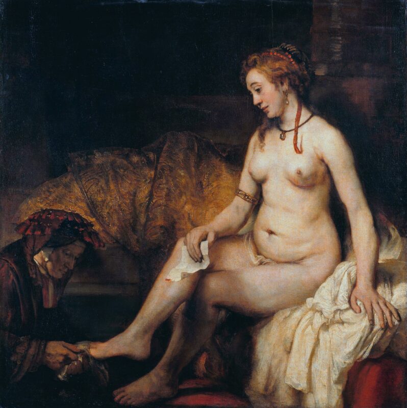 Rembrandt, Betsabea con la lettera di David (1654), olio su tela, Museo del Louvre