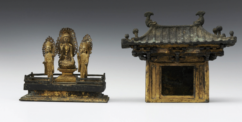 Bronze Buddha Triad