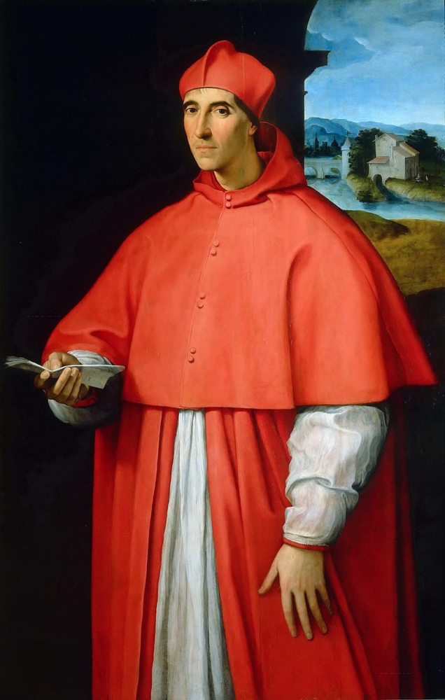 Ritratto del cardinale Alessandro Farnese, futuro papa Paolo III (1510 ca.) - Raffaello, Museo di Capodimonte (Napoli)