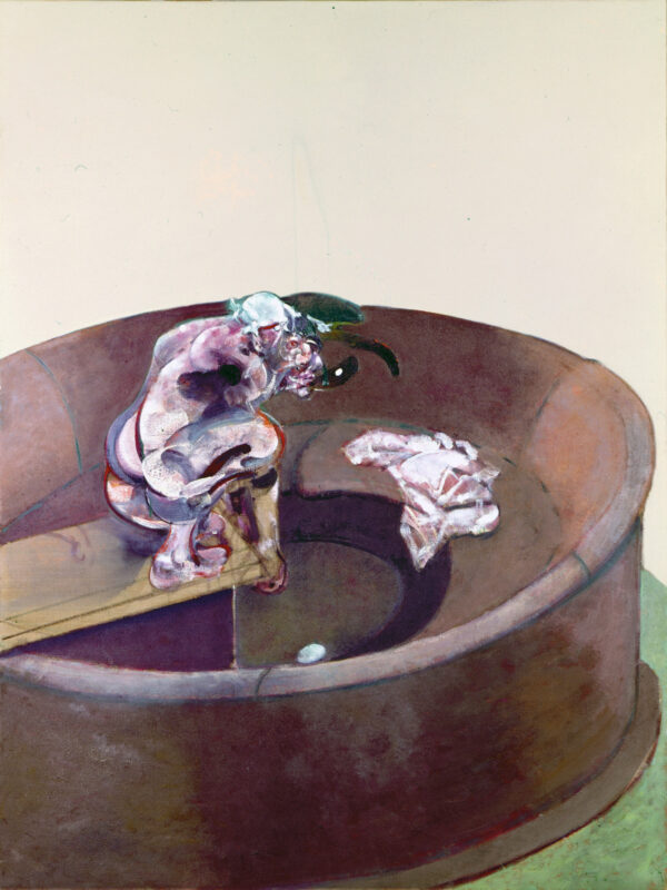 Francis Bacon, Portrait of George Dyer Crouching (1966), Oil on canvas, Private collection © The Estate of Francis Bacon. All rights reserved, DACS/Artimage 2021. Photo: Prudence Cuming Associates Ltd.