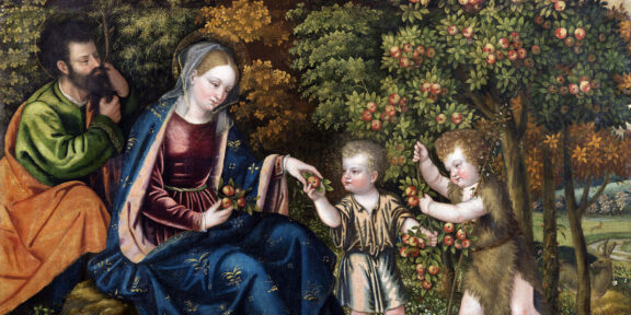 Agostino Galeazzi, Sacra famiglia con san Giovannino, olio su tela, 103 x 135 cm, collezione privata