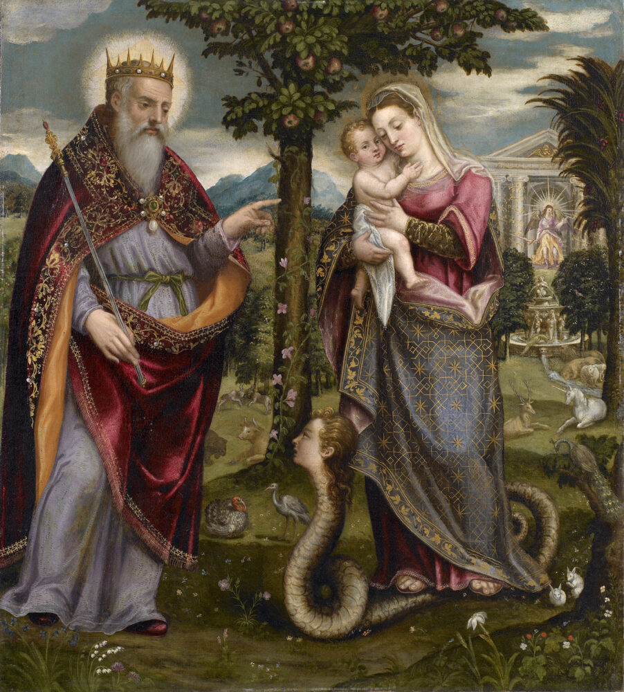  Luca Mombello, Dio Padre e la Vergine immacolata, olio su tela, 88 x 79,5 cm Brescia, Musei Civici d’Arte e Storia
