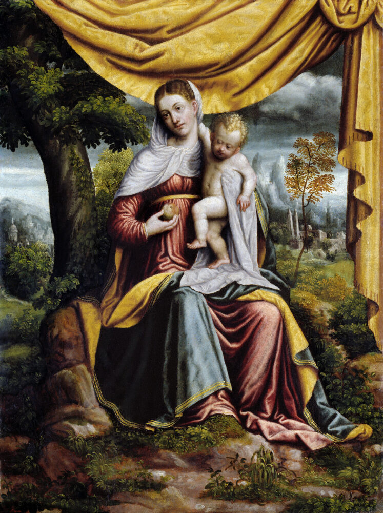  Francesco Ricchino, Madonna con il Bambino, olio su tavola, 66 x 50 cm, Bovegno, sacrestia della chiesa di San Giorgio