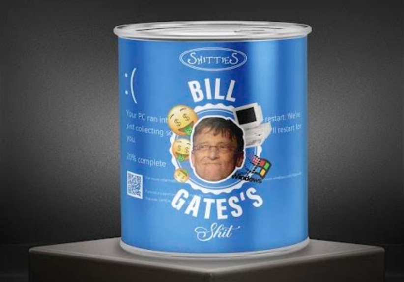 La merda d'artista di Bill Gates