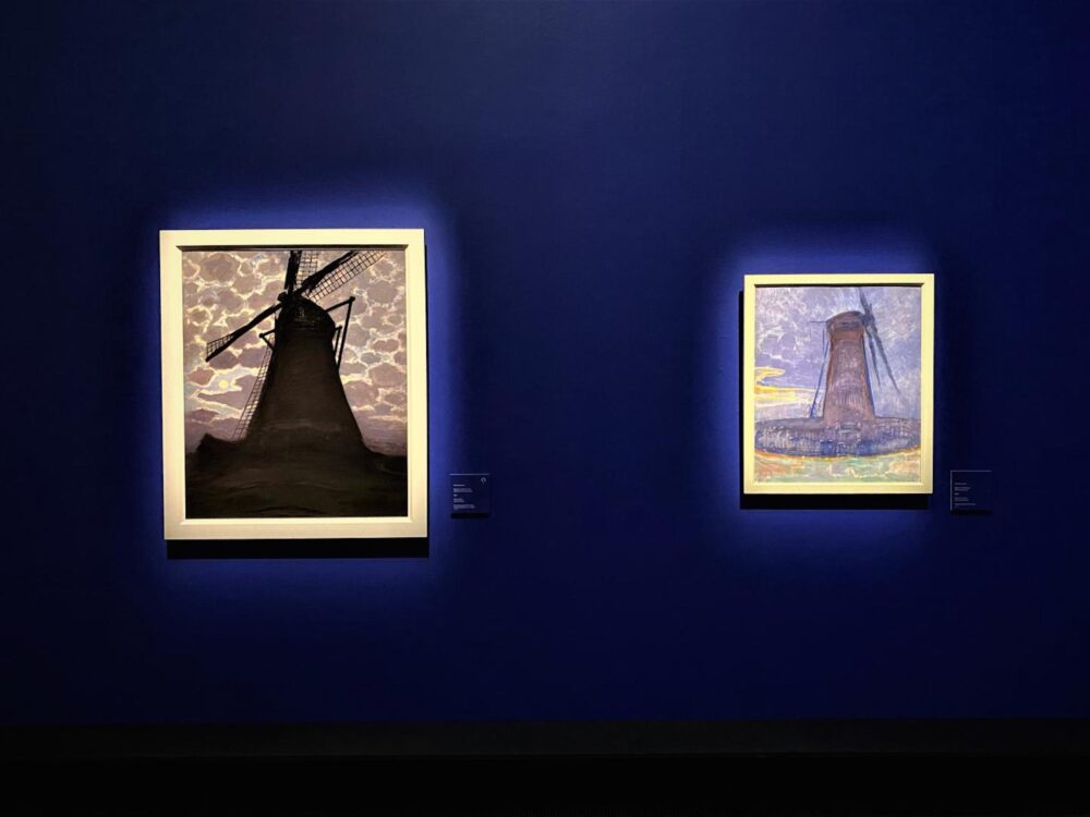 L’illuminazione alla mostra di Mondrian, al Mudec di Milano (foto Maria Quintiliani)