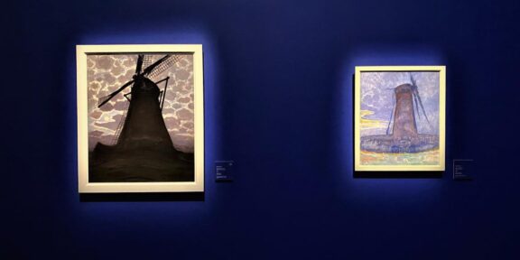 L’illuminazione alla mostra di Mondrian, al Mudec di Milano (foto Maria Quintiliani)
