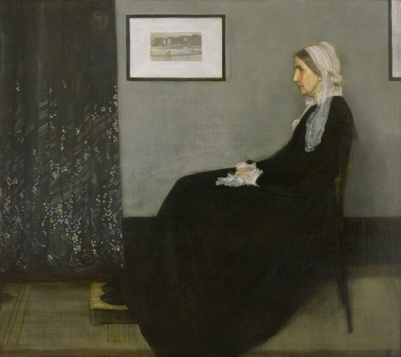 James Abbot McNeill Whistler, Portrait of the Painter's Mother: Arrangement in Grey and Black, No. 1 (1870-71), oil on canvas, Musée d’Orsay
