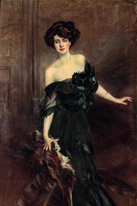 Giovanni Boldini, Mademoiselle De Nemidoff, (1908), oil on canvas, 232x122 cm, Private Collection