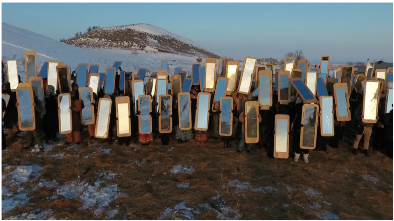 Cannupa Hanska Luger, Mirror Shield Project, 2016 - Courtesy the artist and Garth Greenan Gallery
