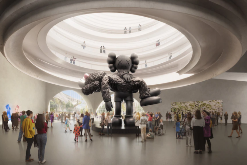 Le prime immagine del progetto per NGV Contemporary dello studio Angelo Candalepas and associates. Photograph: Render by Darcstudio