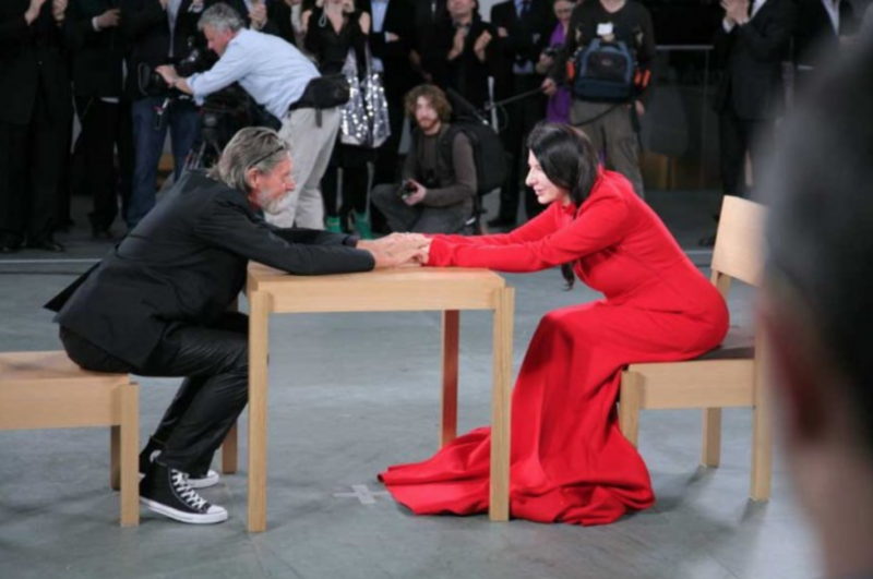 Marina Abramovic e Ulay al MoMA di New York in occasione di The Artist is Present (foto MoMA)