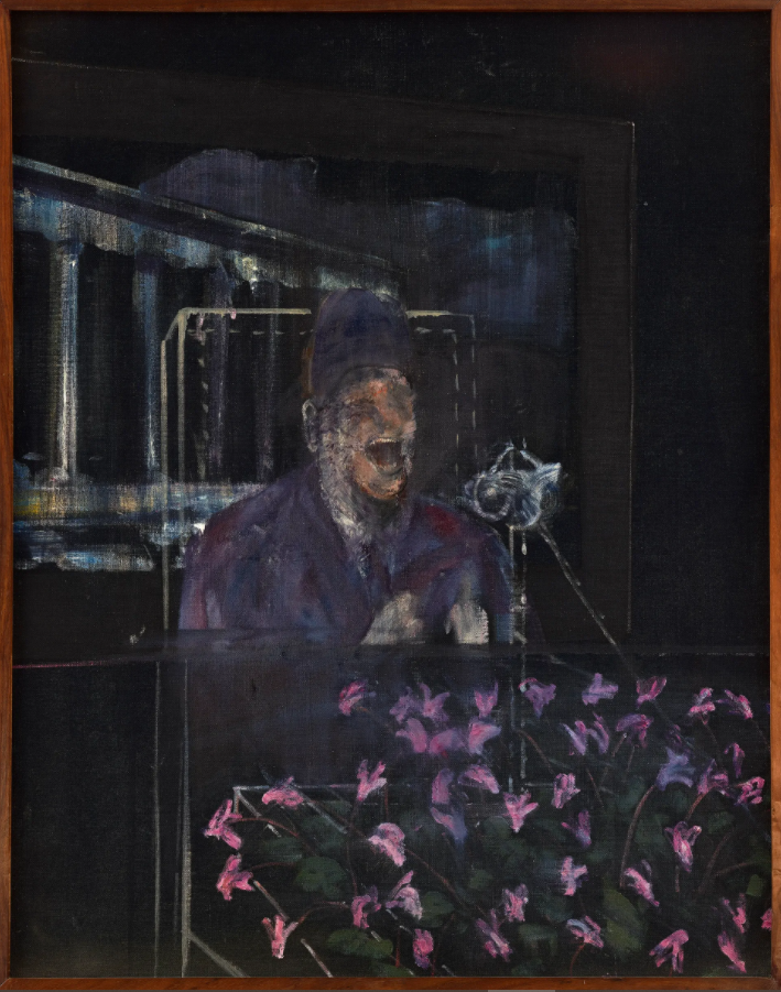 Francis Bacon's Landscape with Pope/Dictator (around 1946) © The Estate of Francis Bacon. All rights reserved. DACS 2022