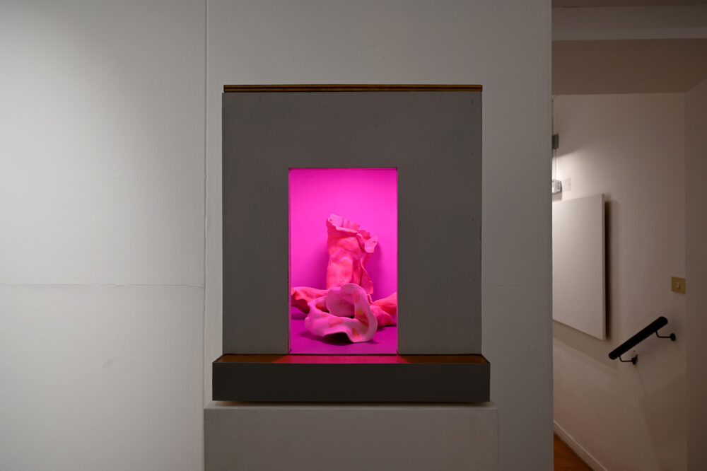 Bea Bonafini, Untitled (Embryo), TAZ 0,13 mq, , OFF1C1NA e Spazio Y – Installation view at GAM (Galleria d’Arte Modena, Roma) – Courtesy l’artista, Credits Germano Serafini
