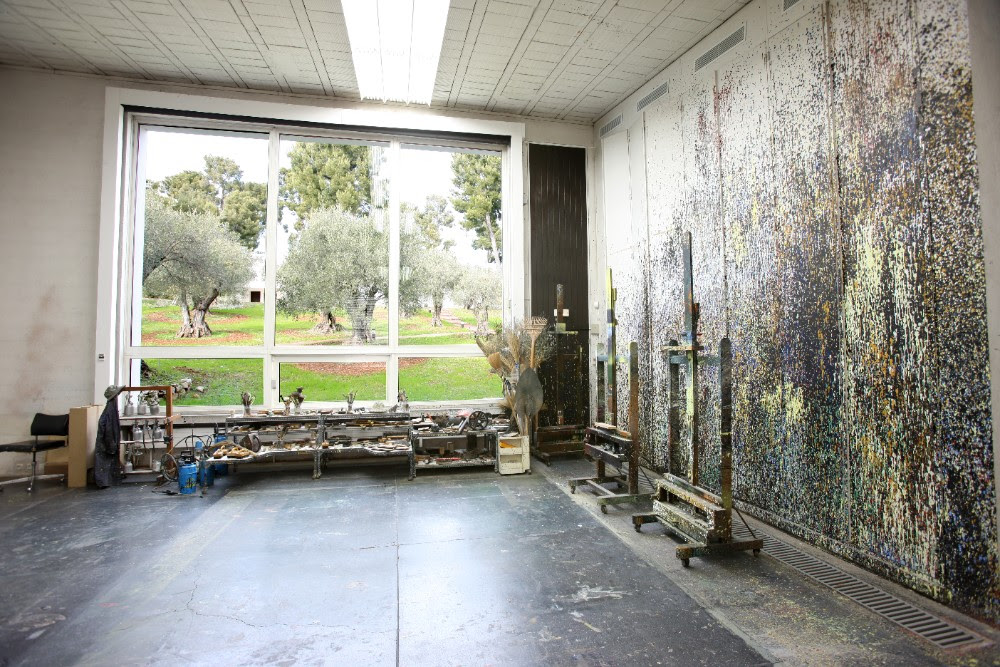 Hans Hartung's atelier, Hartung-Bergman Foundation. All rights reserved