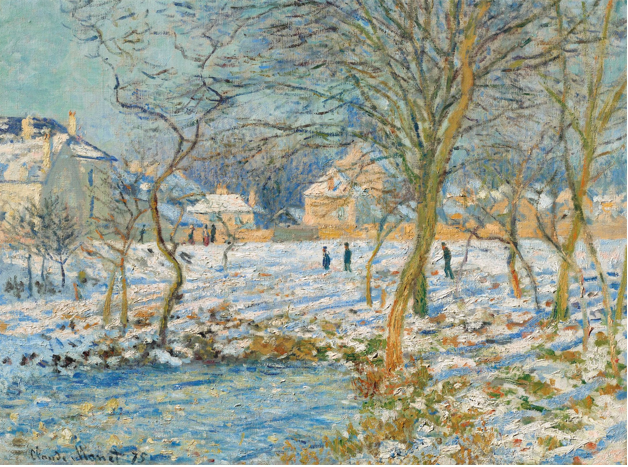 CLAUDE MONET (1840-1926) La Mare, effet de neige signed and dated ‘Claude Monet 75’ (lower left) Painted in Argenteuil in 1874-1875 Estimate: $18 million – 25 million