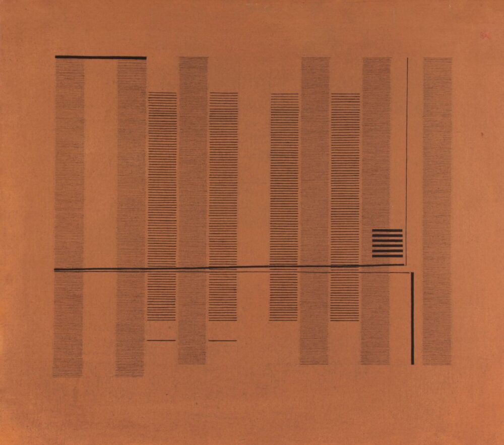Bice LAZZARI 1900 - 1981 Acrilico n.2 [Acrylic n.2], 1975 Acrylic on canvas 89 × 100 cm (BIL178)