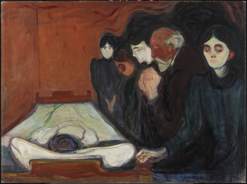 Edvard Munch, At the Death Bed (1895), KODE Art Museum