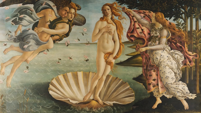 Sandro Botticelli, Nascita di Venere, Galleria degli Uffizi, Firenze