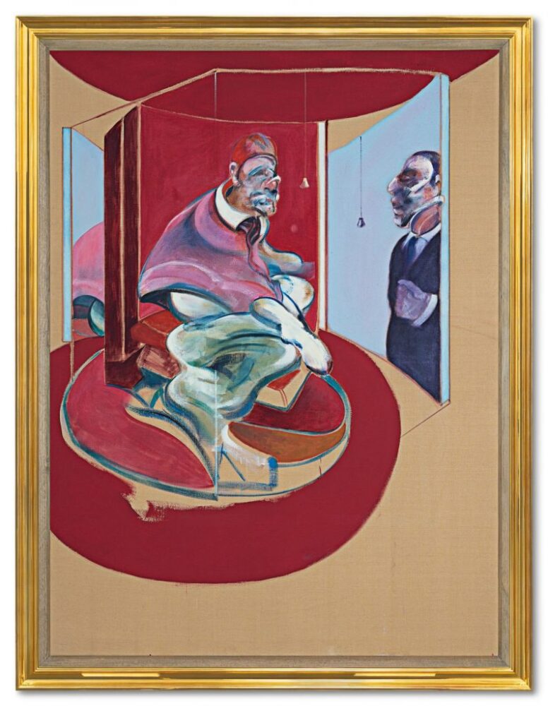 Francis Bacon, Study of Red Pope 1962, 2nd Version 1971 (1971). Courtesy of Sotheby’s