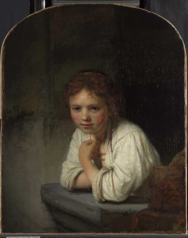 Rembrandt, Girl at a Window (1644-1646) © Dulwich Picture Gallery