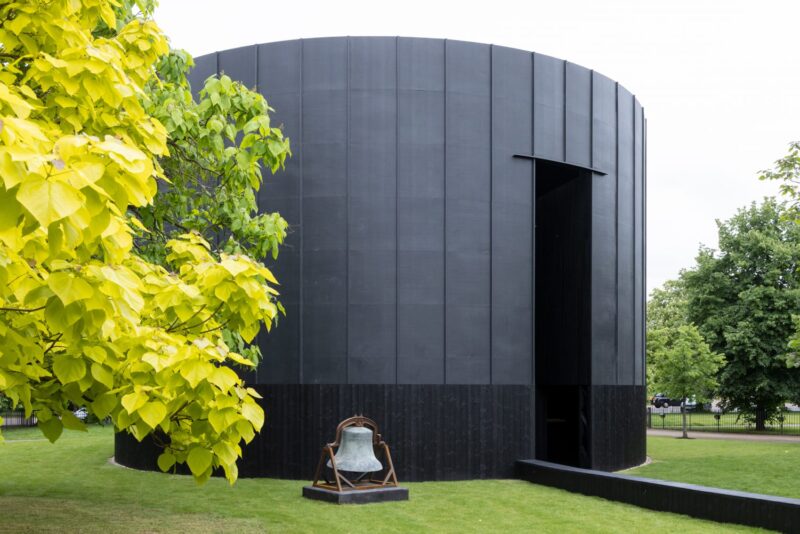 Serpentine Pavilion 2022 designed by Theaster Gates © Theaster Gates Studio. Photo: Iwan Baan. Courtesy: Serpentine.