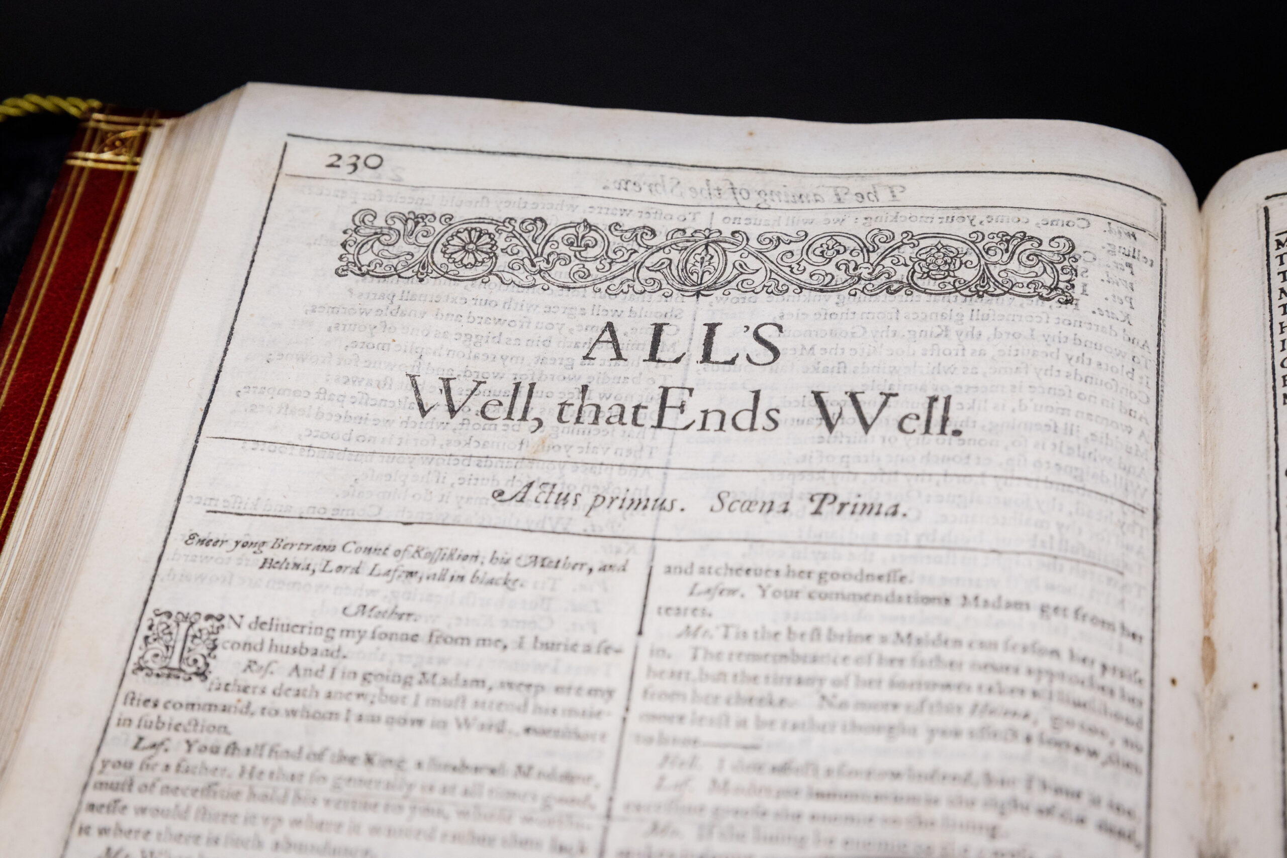 All’asta un pezzo di letteratura inglese: Sotheby’s presenta l’edizione originale del First Folio di Shakespeare