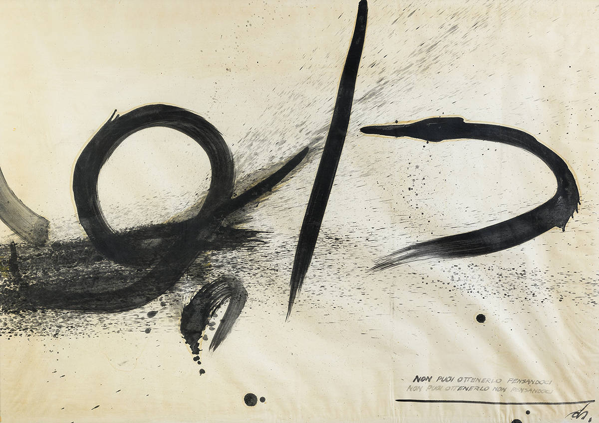 Una calligrafia di Kazuo Shiraga guida l’asta di Arte Orientale di Babuino