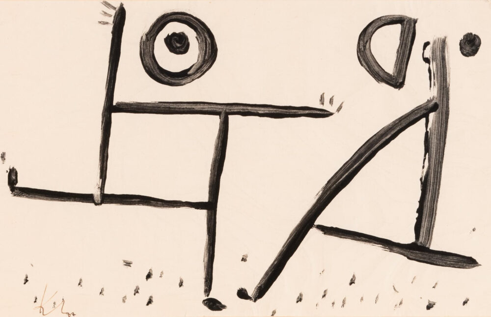 Paul Klee, Duello, 1938, Colore a colla su carta su cartone Collezione privata © Nicolas Borel