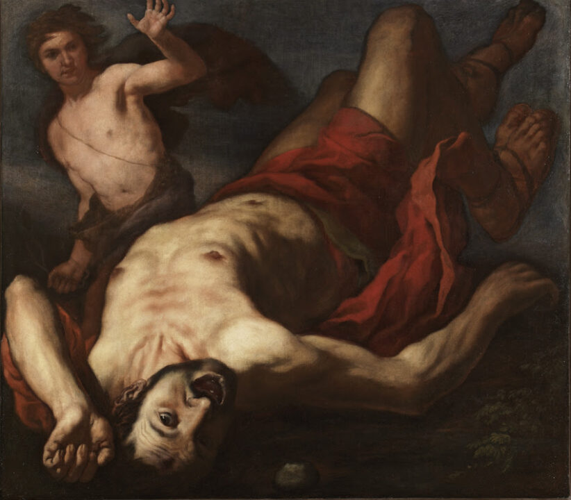 Antonio Zanchi, Davide e Golia, 1660-70, olio su tela, 156 × 170 cm. Courtesy Galleria Canesso