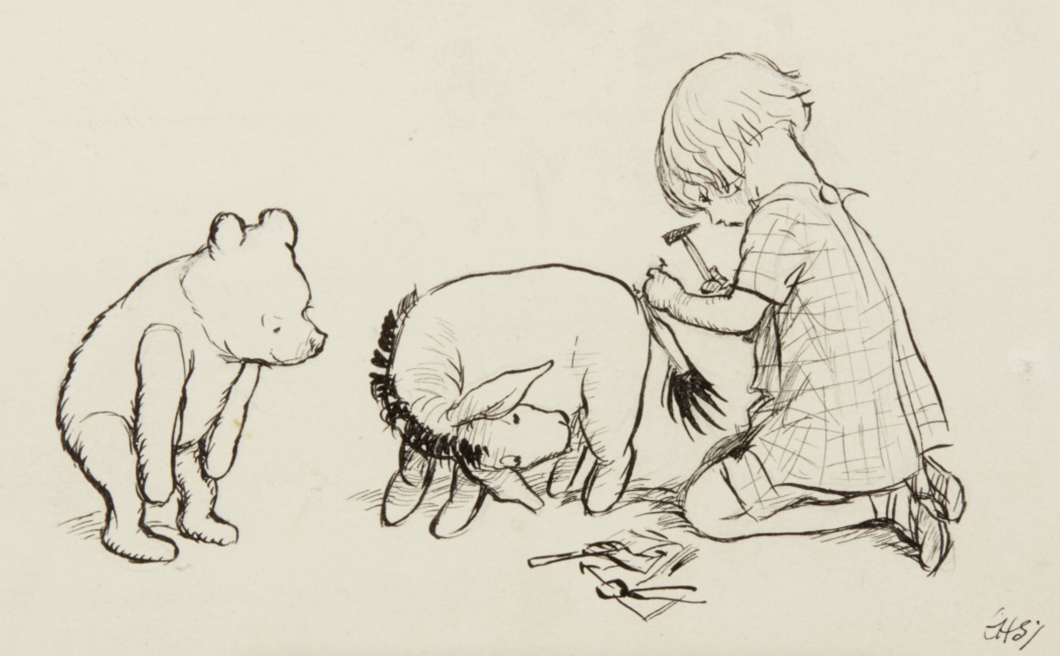 Due illustrazioni per Winnie the Pooh in asta da Sotheby’s