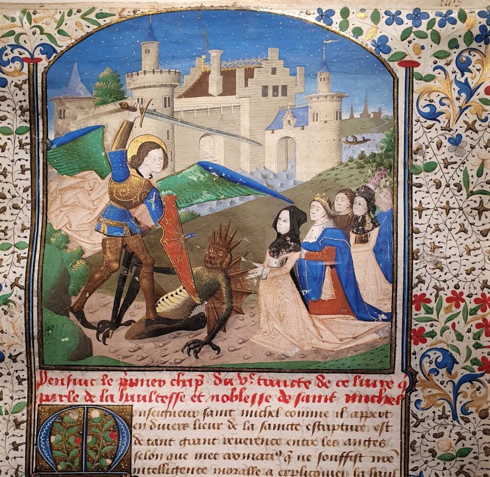 Bottega di Colin D'Amiens, San Michele uccide il Diavolo, 1460-1470