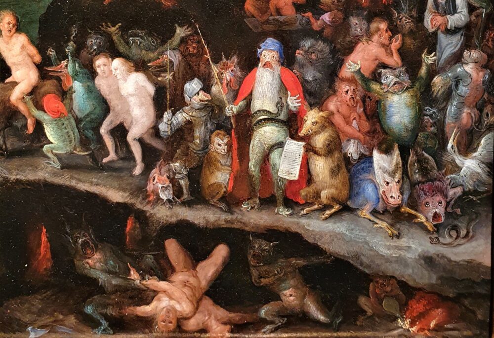 Brueghel il Vecchio, Orfeo, Plutone e Proserpina