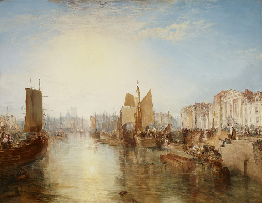 Joseph Mallord William Turner Harbour of Dieppe: Changement de Domicile Exhibited 1825, but subsequently dated 1826 Oil on canvas 173.7cm x 225.4 cm The Frick Collection, New York © The Frick Collection, New York / photo Michael Bodycomb