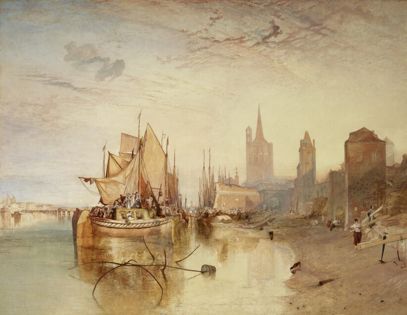 Joseph Mallord William Turner Cologne, the Arrival of a Packet-Boat: Evening 1826 Oil on canvas 168.6 x 224.2 cm The Frick Collection, New York © The Frick Collection, New York / photo Michael Bodycomb