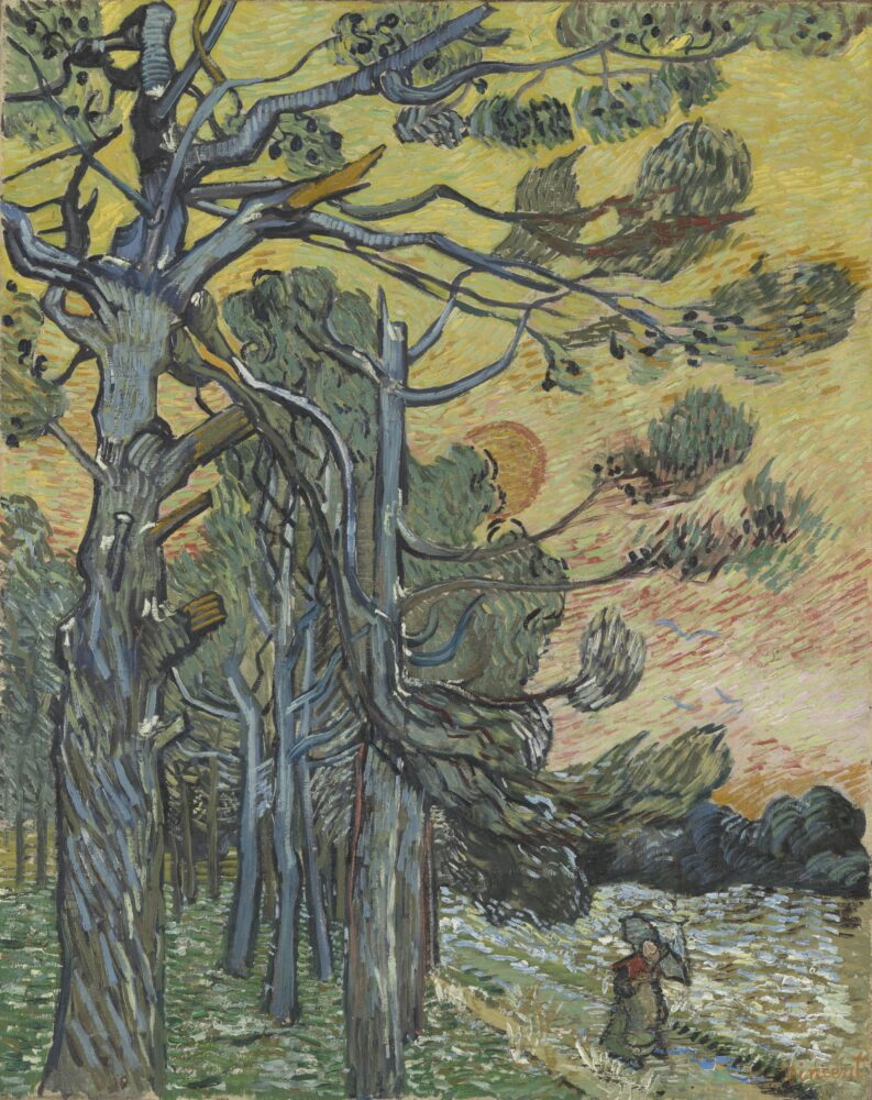 Vincent Van Gogh, Pini al tramonto