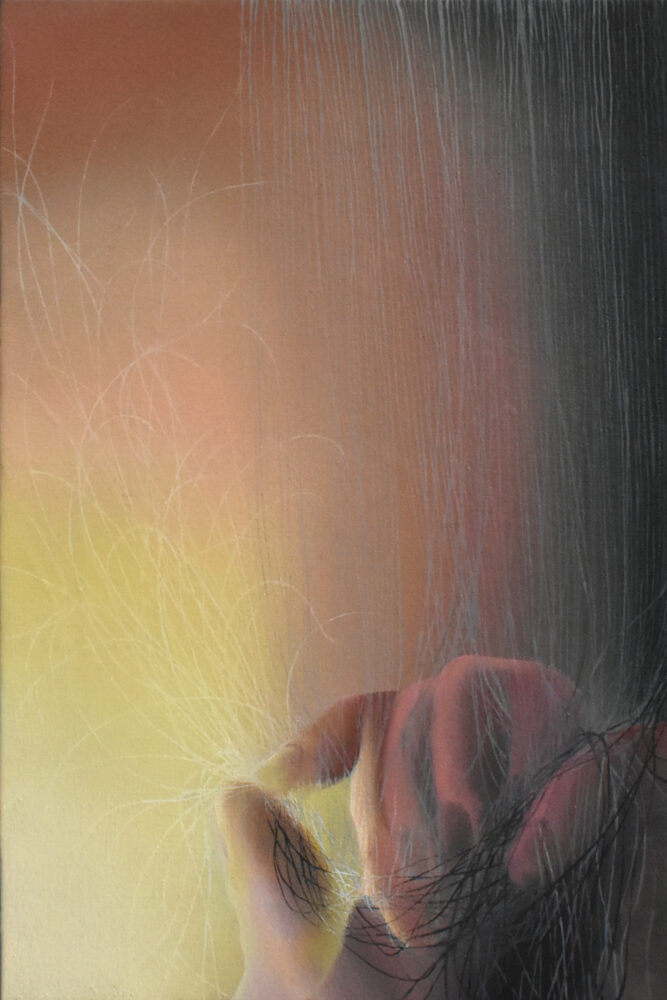 Martina Cassatella, Allegretto, 2022, Olio su lino, 30 x 20 cm, courtesy Collezione Privata