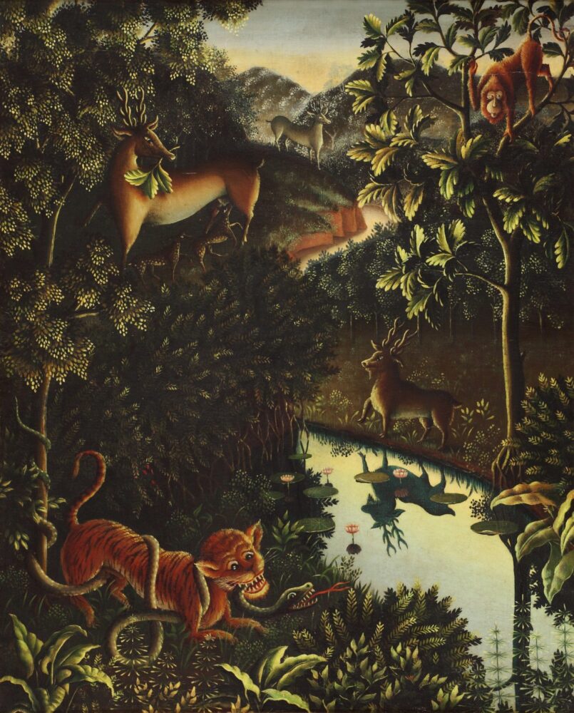 Walter Spies, Tierfabel (Animal Fable) (1928). Courtesy of Sotheby’s.