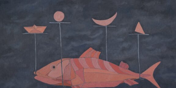 Francesco Casorati, Pesce rosa, 2011, Olio su tela, 150 x 90 cm