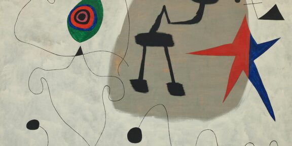 Joan Miró, Femme, étoiles, 1945, oil on canvas, est. $15-20 million