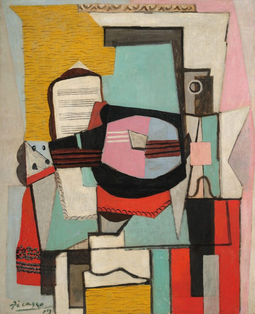 Pablo Picasso’s Guitare sur une table (1919), carries an estimate of $20 million–$30 million.