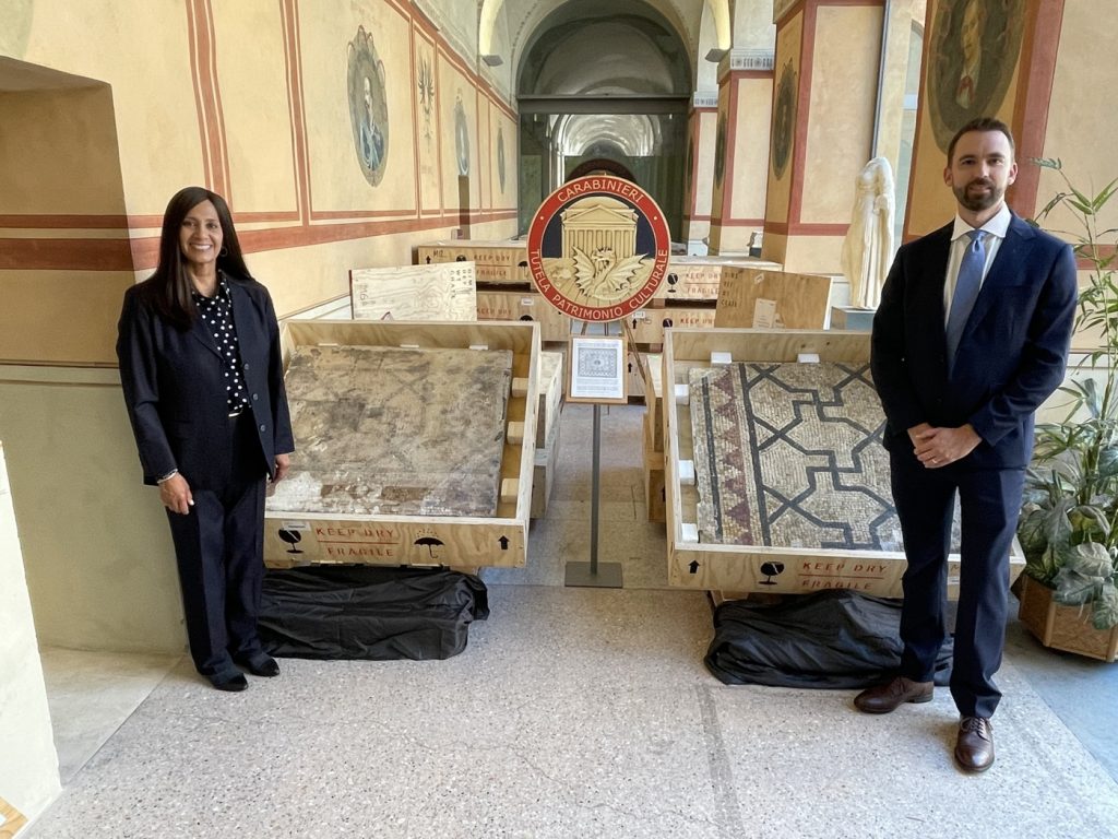 Un antico mosaico romano è tornato in Italia dopo 100 anni dalla sua scomparsa